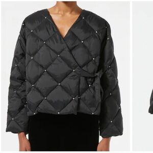 RHODE Black Quilted Puffer Jacket